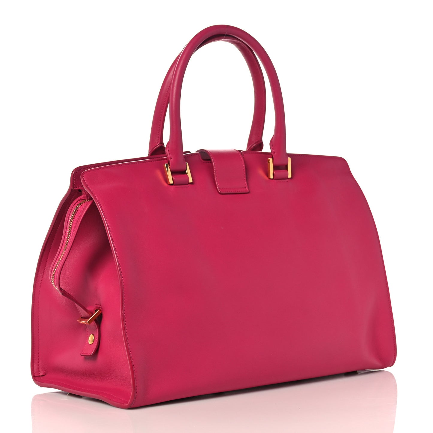 Calfskin Medium Classic Y Cabas Fuchsia