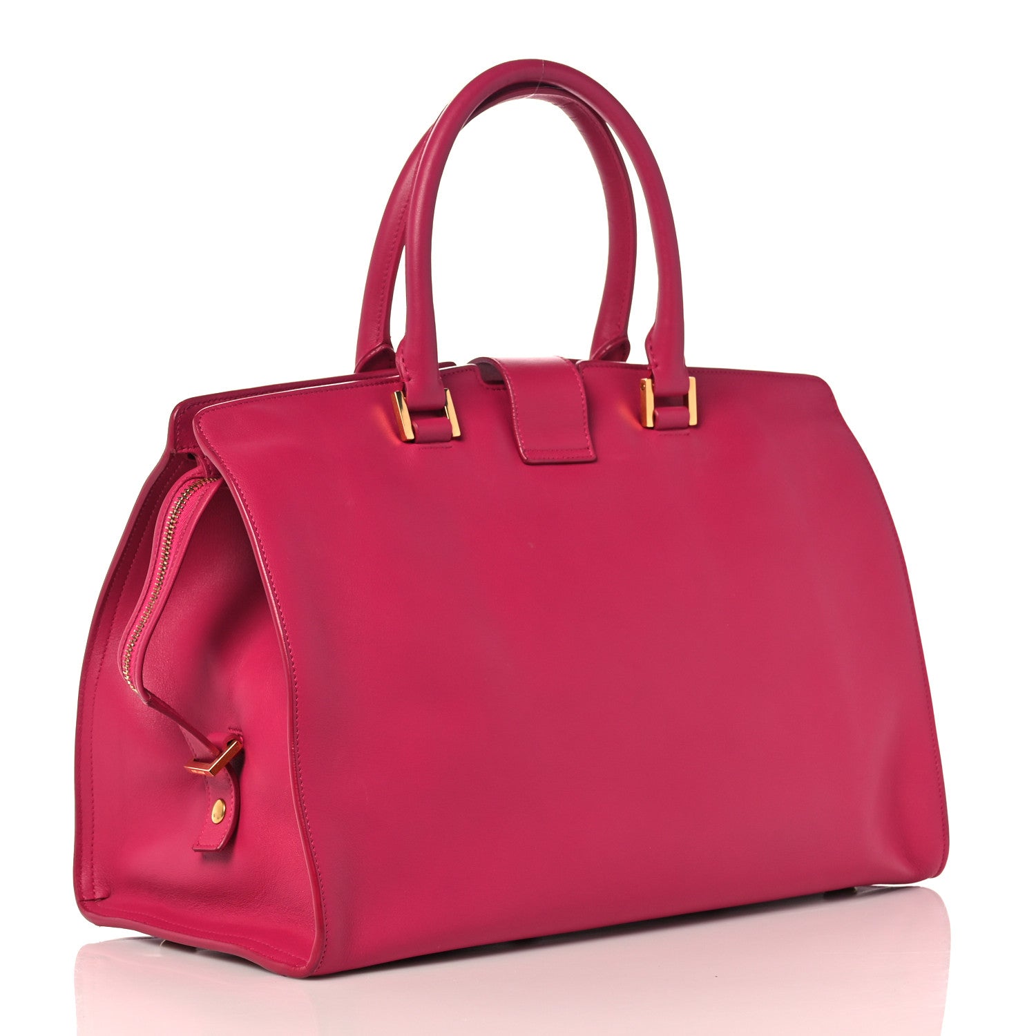 Saint Laurent Calfskin Medium Classic Y Cabas Fuchsia 3 of 12