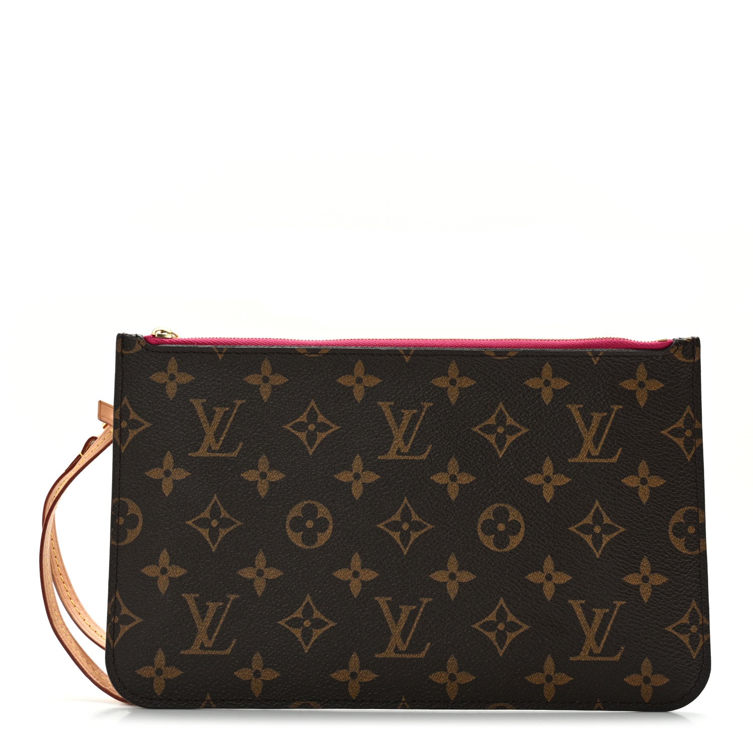 Louis Vuitton Monogram Neverfull MM GM Pochette Fuchsia 1 of 13
