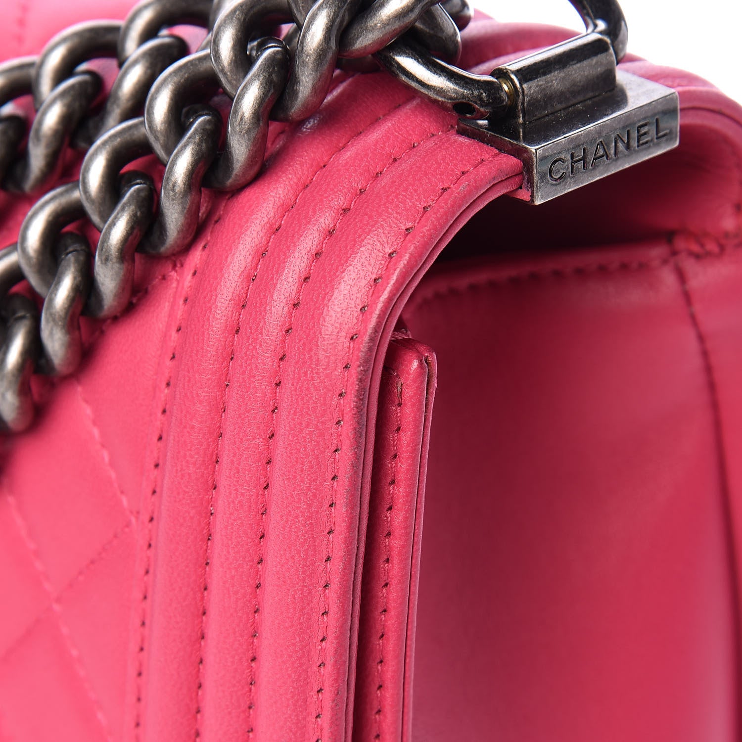 Chanel Lambskin Quilted New Medium Boy Flap Pink 15 of 19