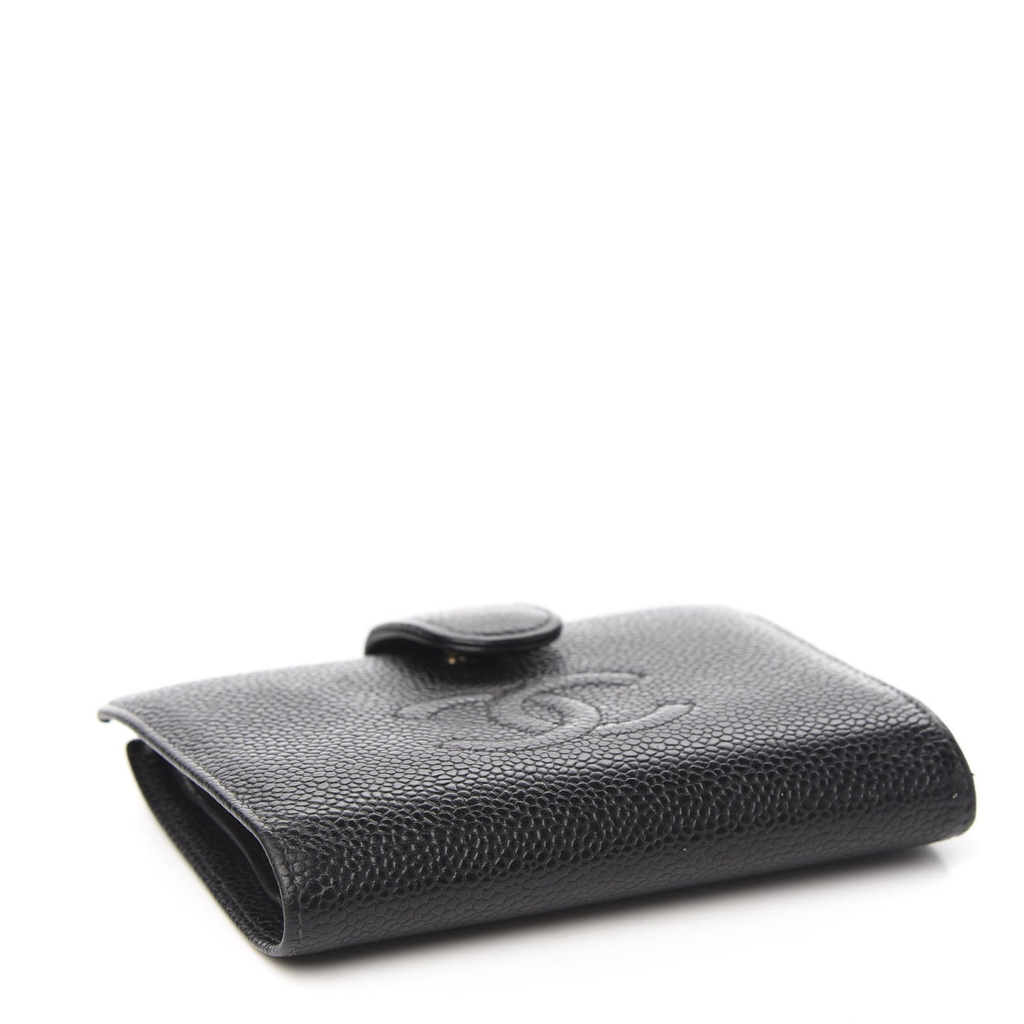 Caviar Timeless CC Compact French Wallet Black