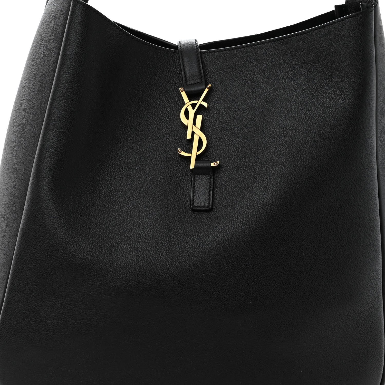 Saint Laurent Smooth Calfskin Large Le 5 A 7 Soft Hobo Black 6 of 8