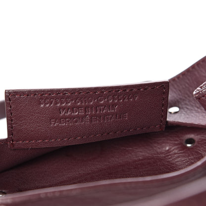 Balenciaga Calfskin Papier Mini A4 Zip Around Tote Rouge Aubergine 7 of 12
