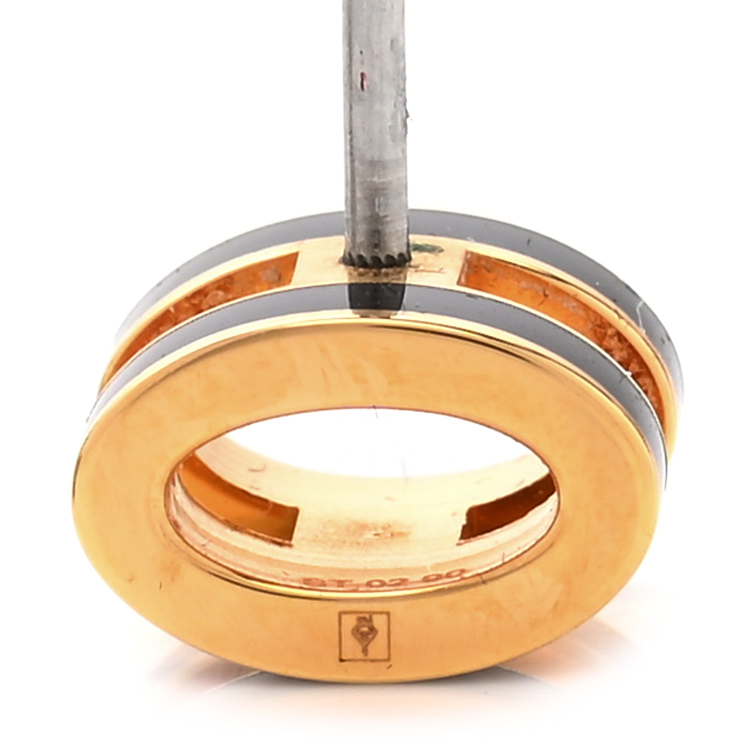 Hermes Gold Lacquered Pop H Earrings Black 5 of 6