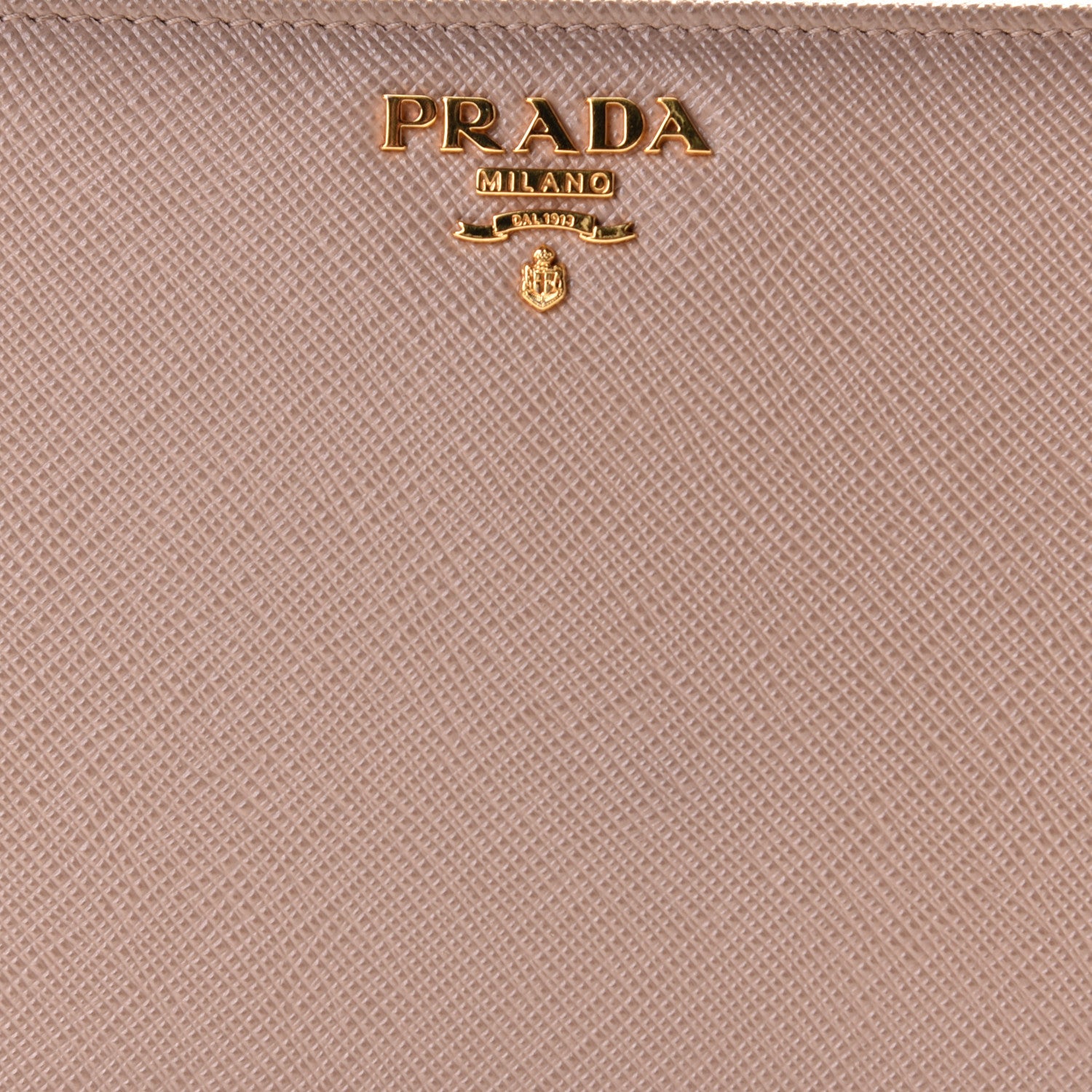 Prada Saffiano Metal Double Snap Travel Wallet Cammeo 8 of 11