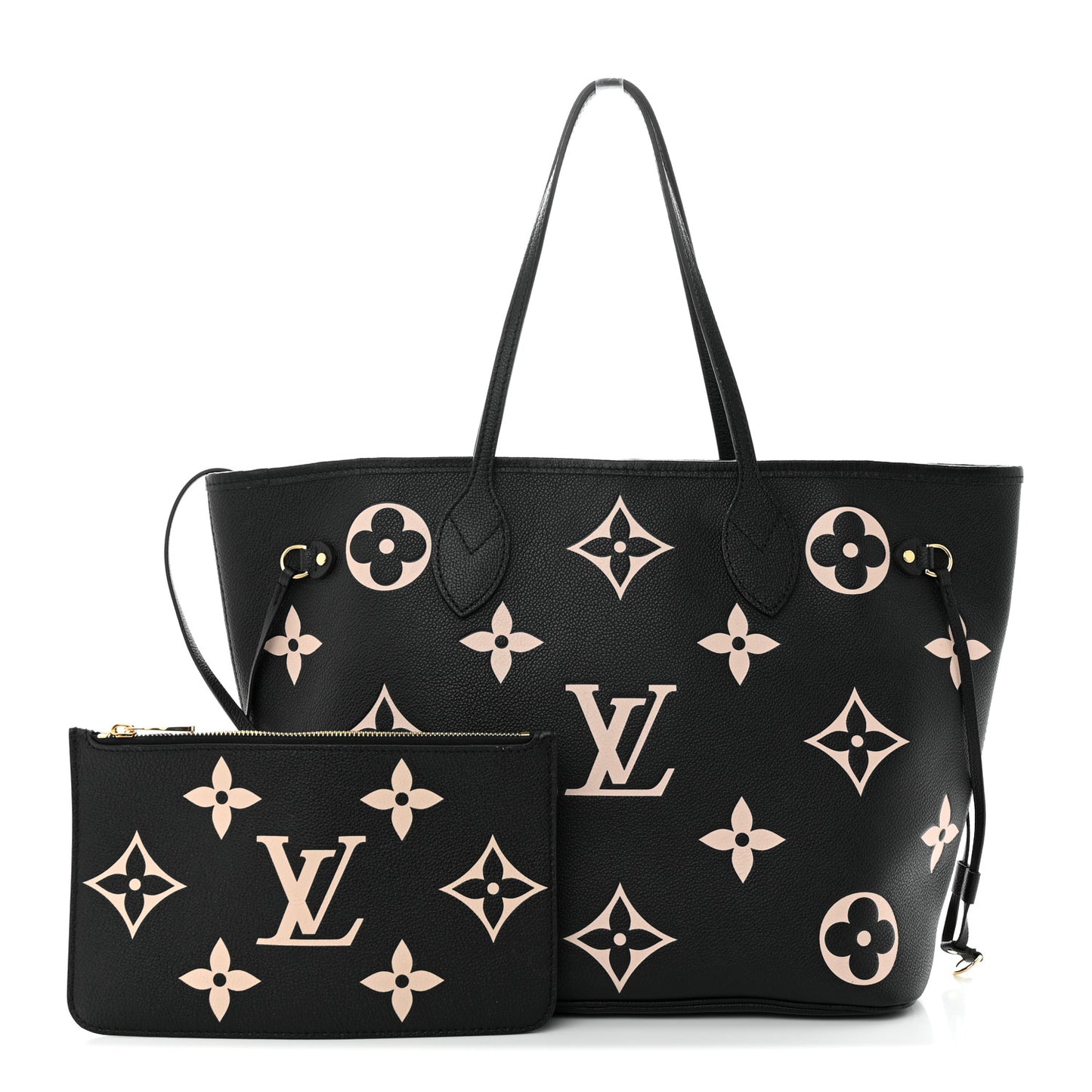 Empreinte Monogram Giant Neverfull MM Black Beige
