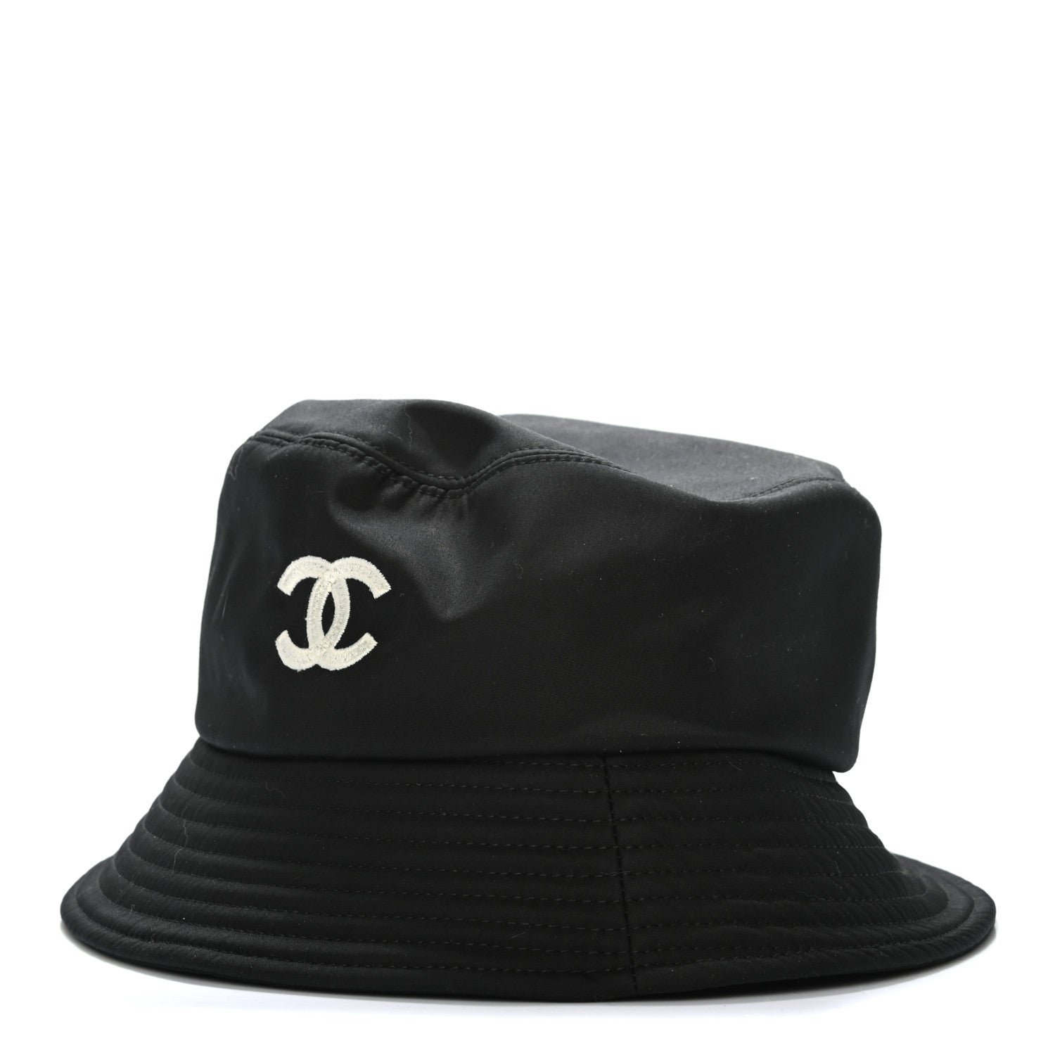 Chanel Cotton CC Bucket Hat L Black 1 of 6