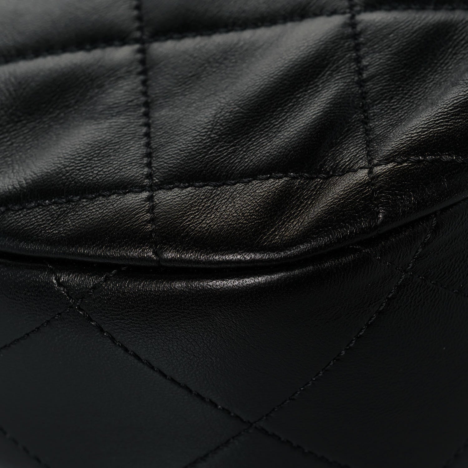 Chanel Lambskin Quilted Hobo Black 11 of 12