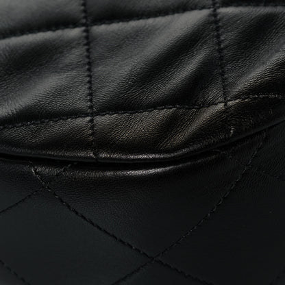 Chanel Lambskin Quilted Hobo Black 11 of 12