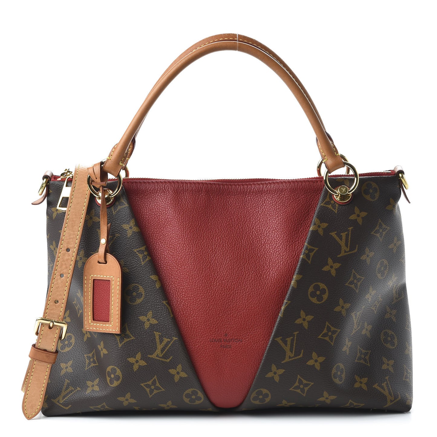 Monogram V Tote MM Cherry