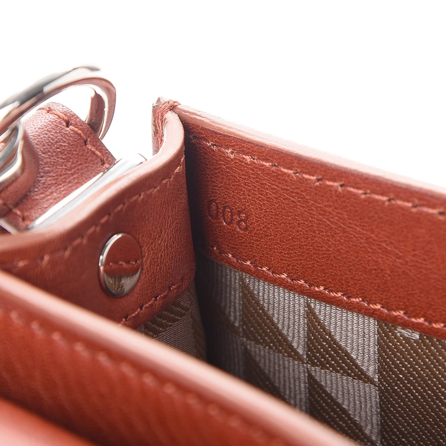 Calfskin Mini PS11 Classic Shoulder Bag Saddle