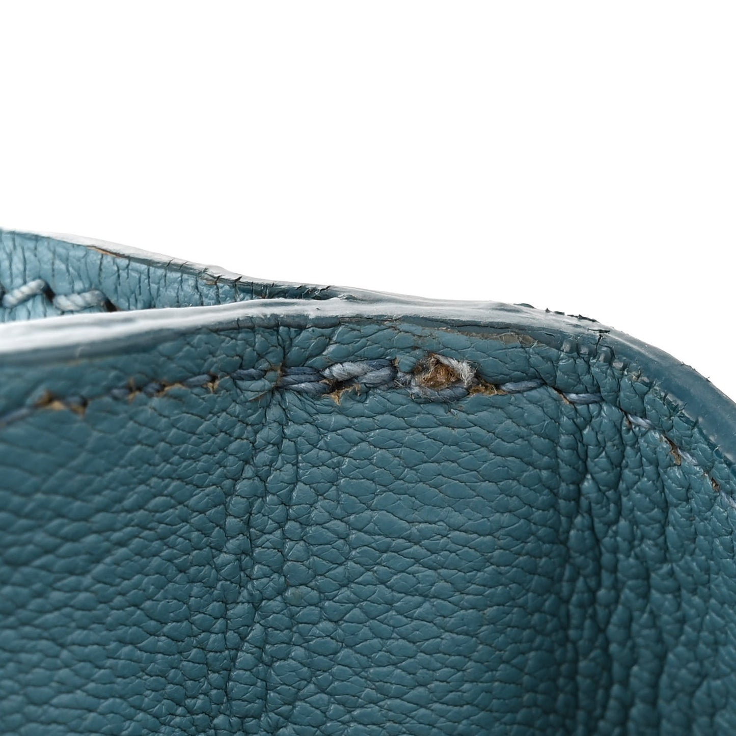 Goatskin Madras Shopping Tote Azzurro