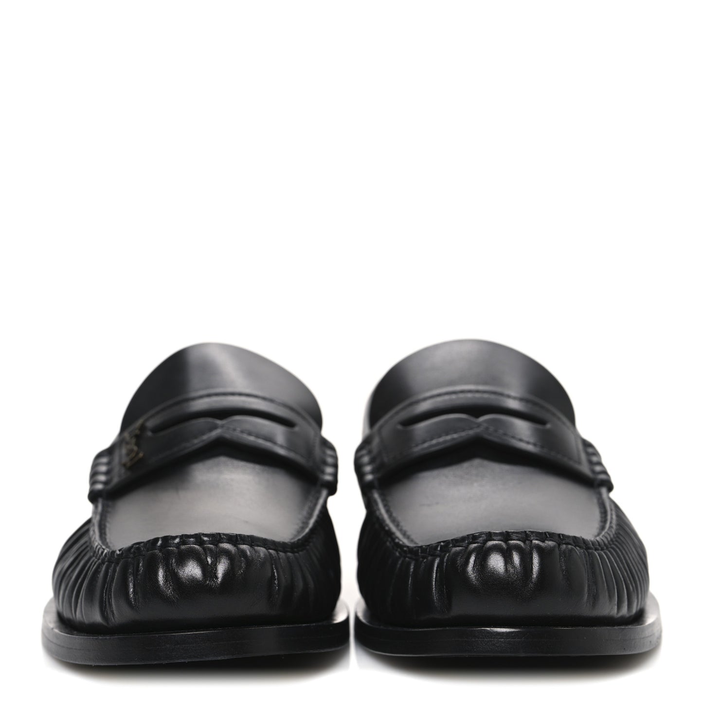 Calfskin Penny Loafers 39 Black