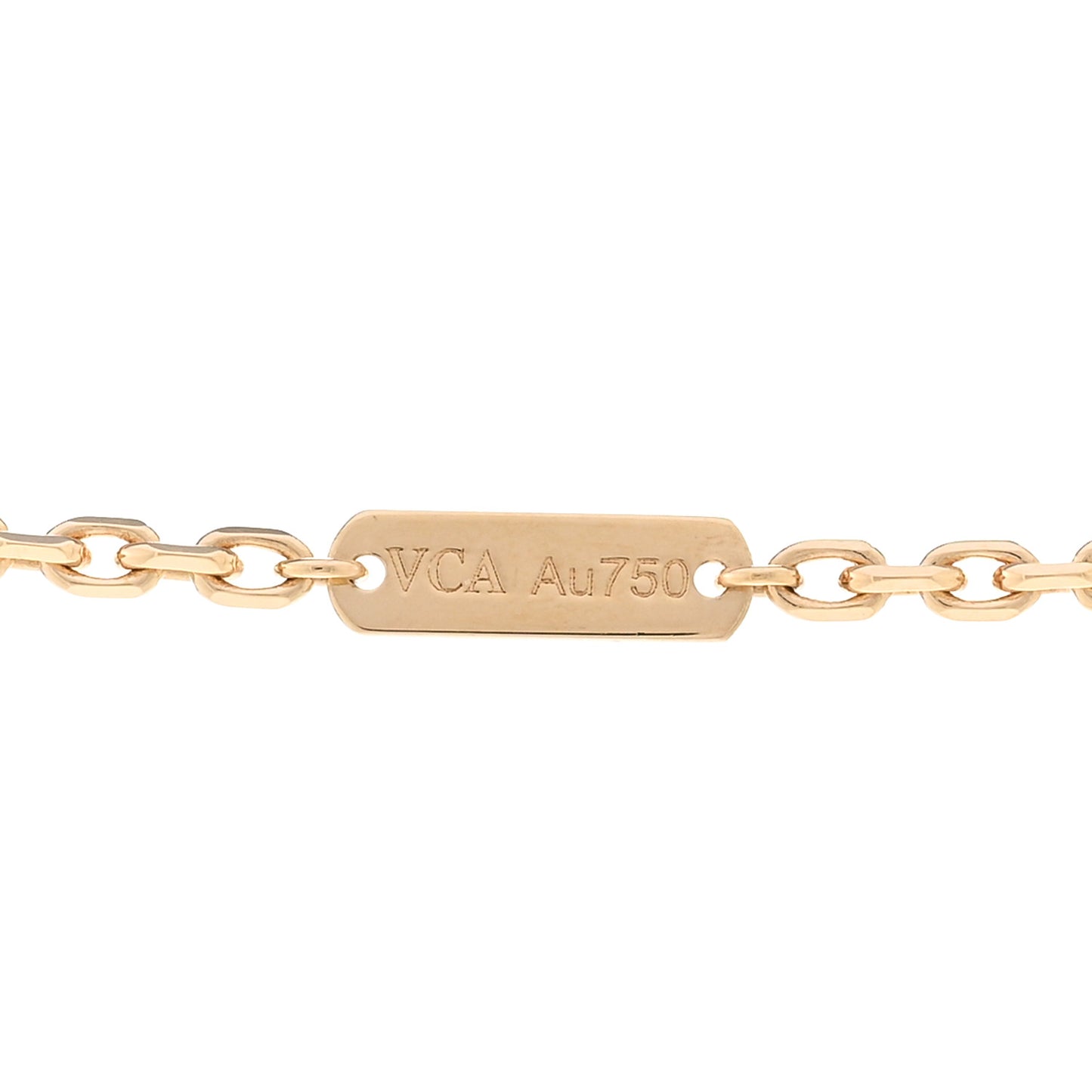 18K Yellow Gold Byzantine Alhambra Pendant Necklace