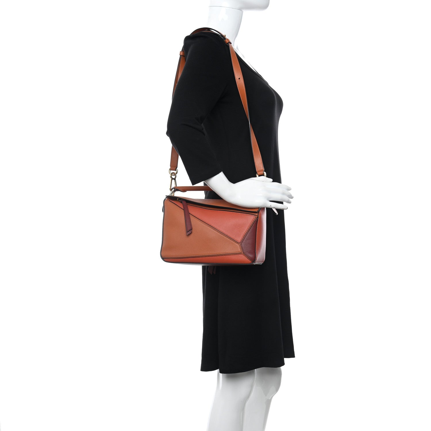Loewe Calfskin Small Puzzle Bag Spice Orange Pumpkin 2 of 7