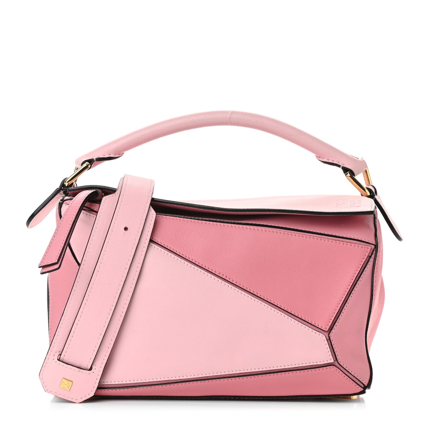Calfskin Small Puzzle Bag Soft Pink