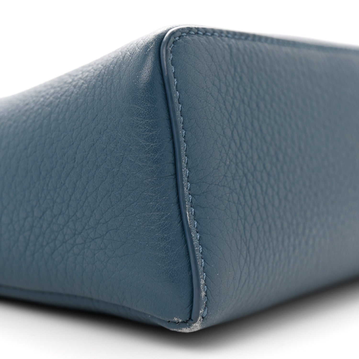 Loro Piana Grained Calfskin L19 Extra Pocket Pouch Cloud Sky 8 of 15