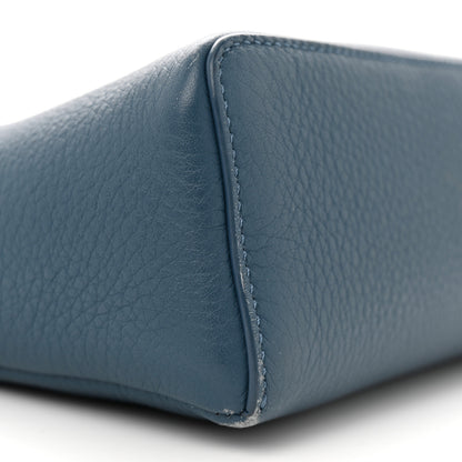 Loro Piana Grained Calfskin L19 Extra Pocket Pouch Cloud Sky 8 of 15