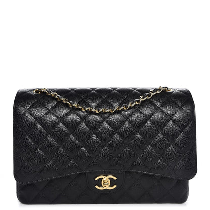 Chanel Caviar Quilted Maxi Double Flap Black 1 of 8