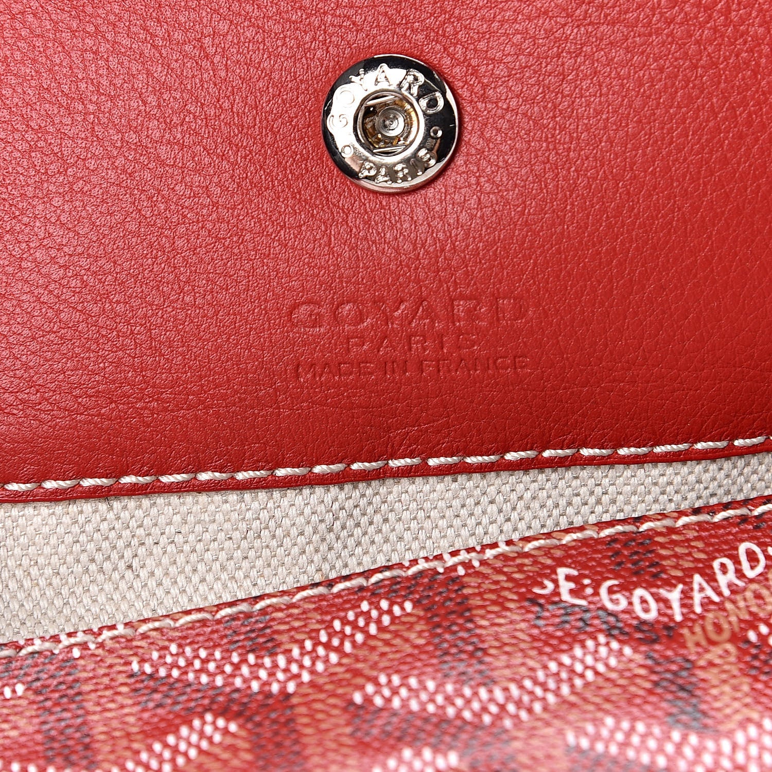 Goyard Goyardine Pouch Red 6 of 6