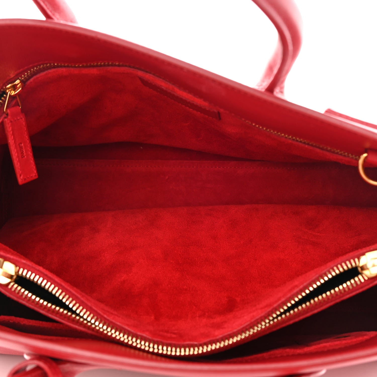 Saint Laurent Calfskin Small Sac De Jour Lipstick Red 5 of 19
