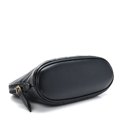 Gucci Calfskin Matelasse Large GG Marmont Pouch Cosmetic Case Black 4 of 10