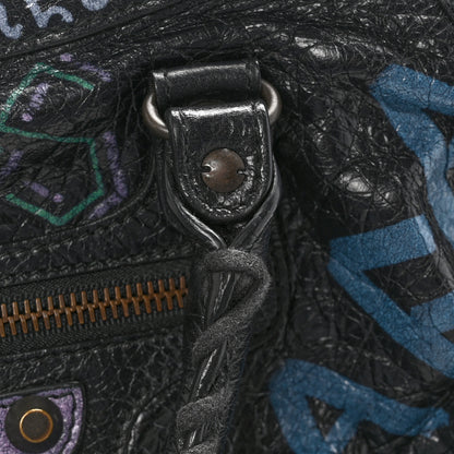 Balenciaga Agneau Graffiti All Over Classic Hardware S City Black Multicolor 11 of 13