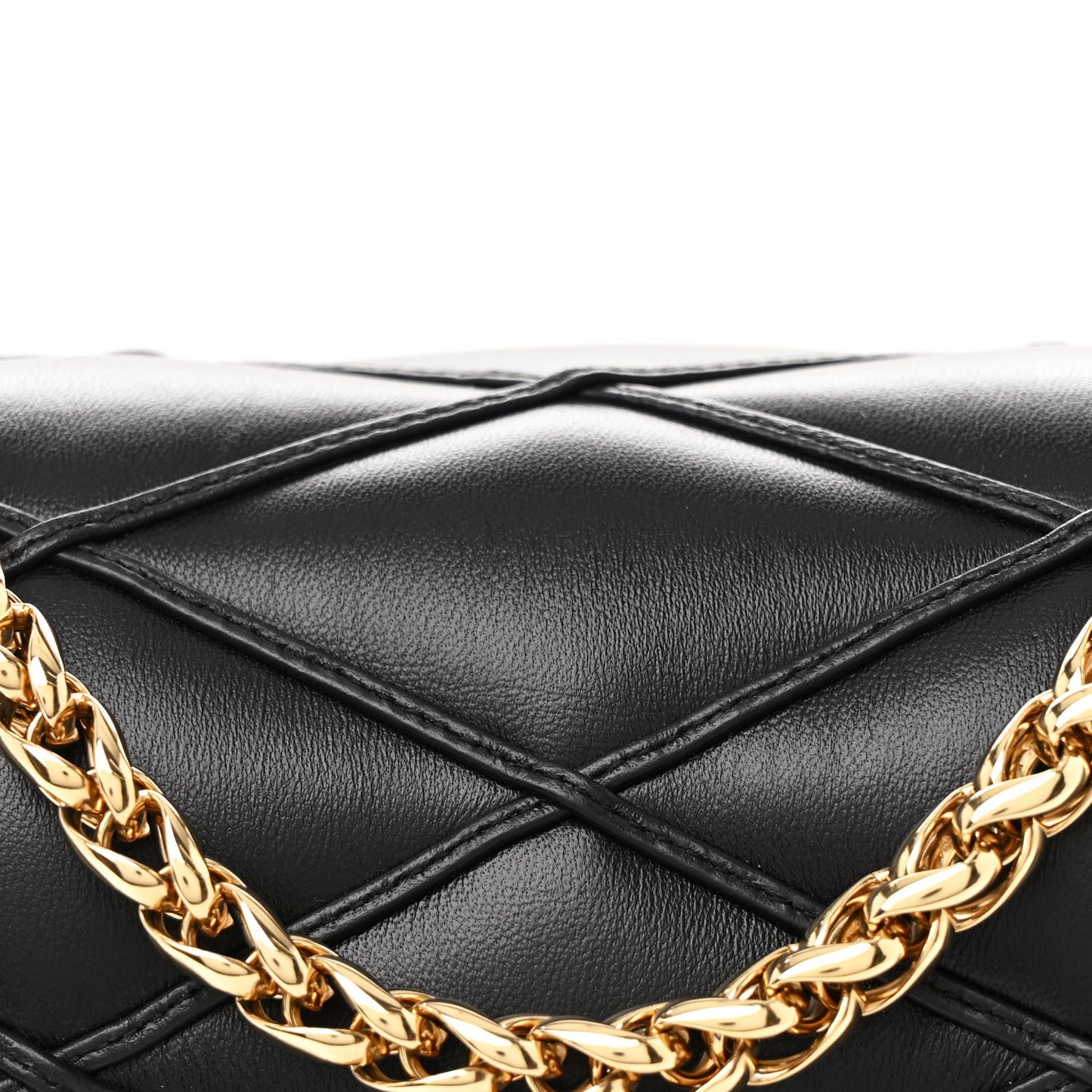 Lambskin Malletage Top Handle GO-14 MM Black