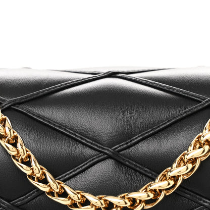 Louis Vuitton Lambskin Malletage Top Handle GO-14 MM Black 8 of 12