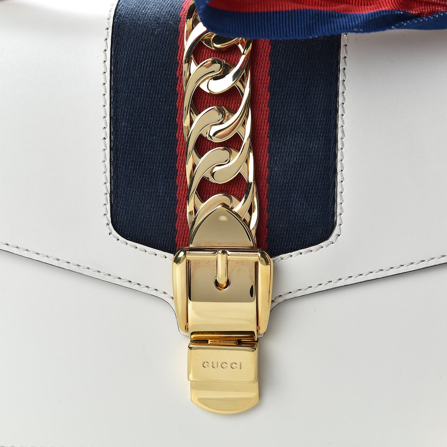 Calfskin Small Sylvie Shoulder Bag Off White