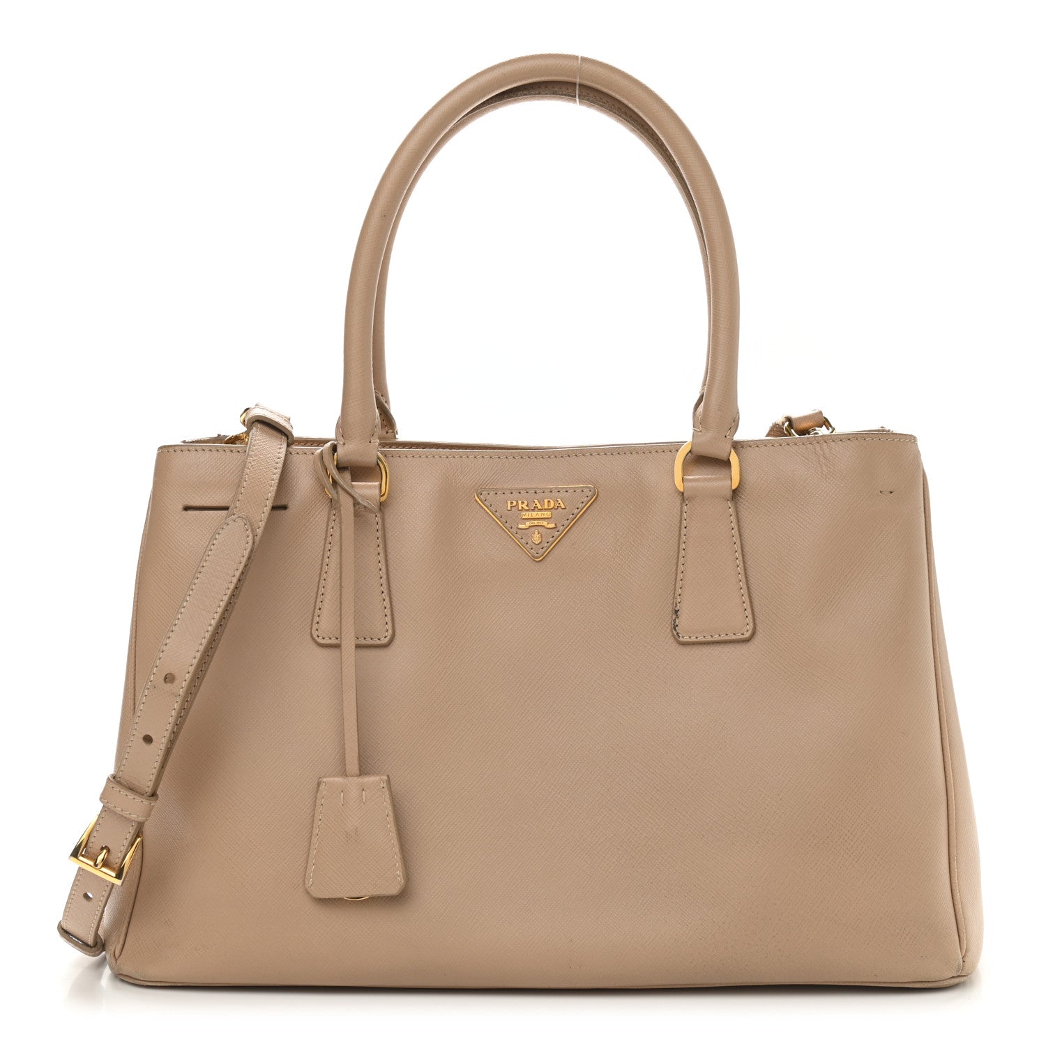 Prada Saffiano Medium Galleria Double Zip Tote Sabbia 1 of 16