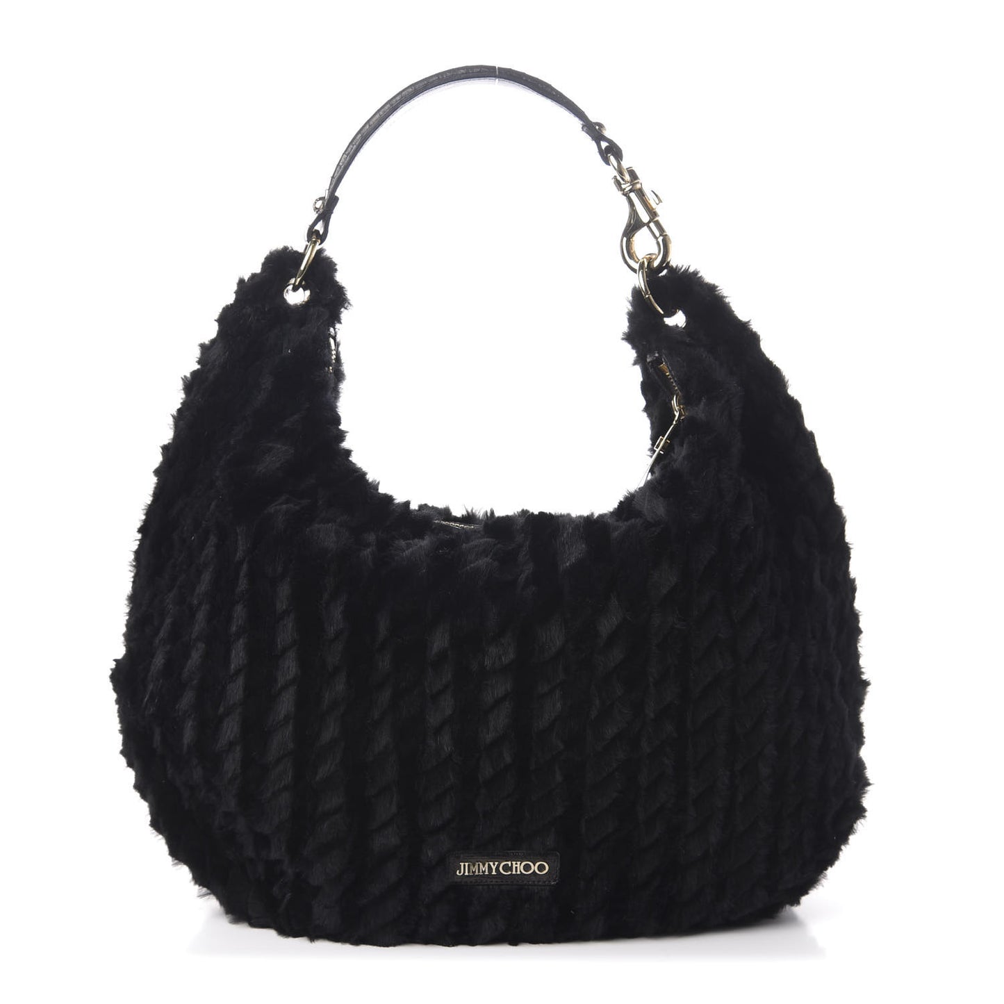 Rabbit Fur Solar Hobo Black