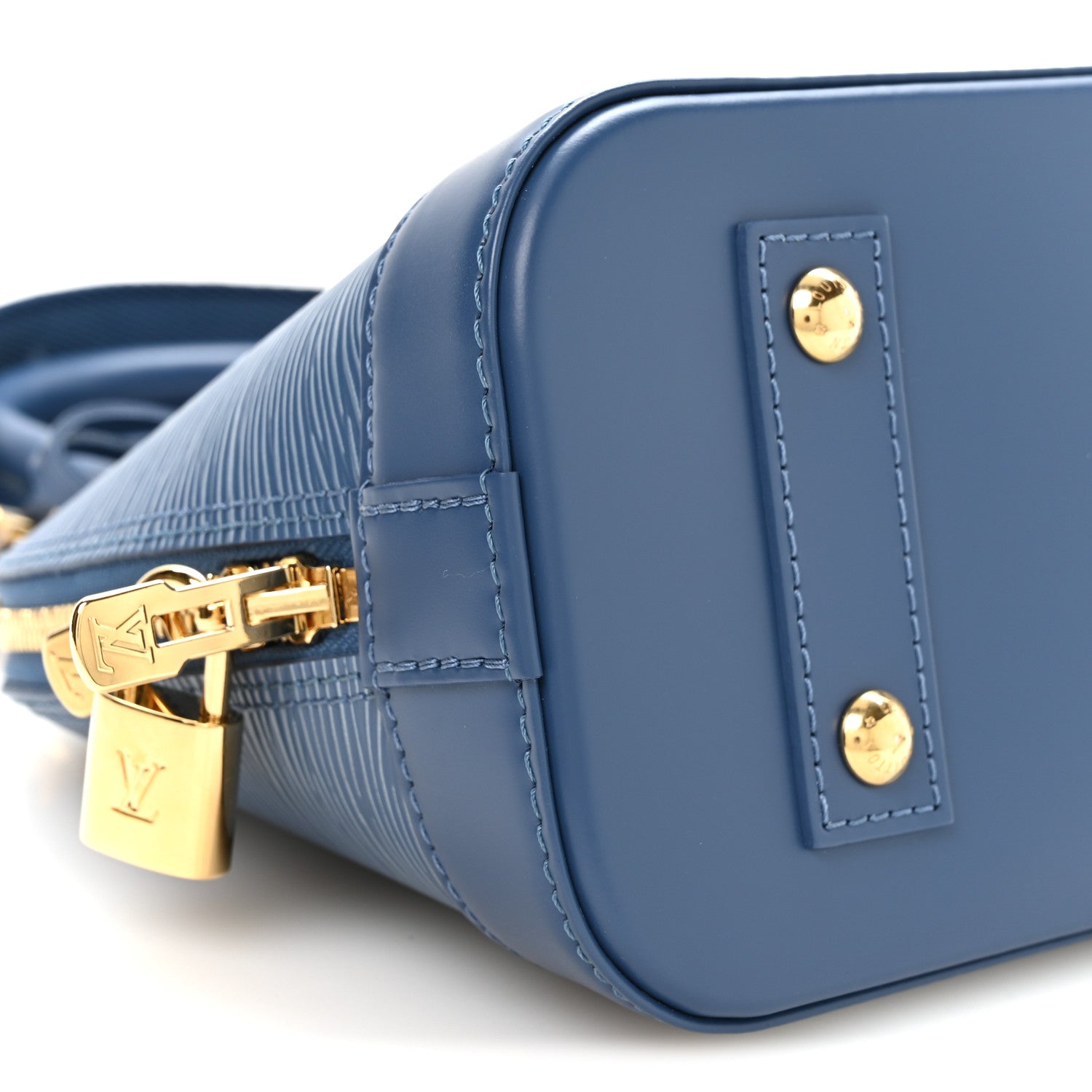 Louis Vuitton Epi Alma BB Denim Blue 8 of 9