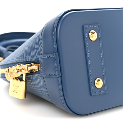 Louis Vuitton Epi Alma BB Denim Blue 8 of 9