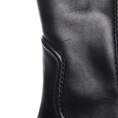 Louis Vuitton Calfskin Monogram Suzy Boots 36.5 Black 9 of 10