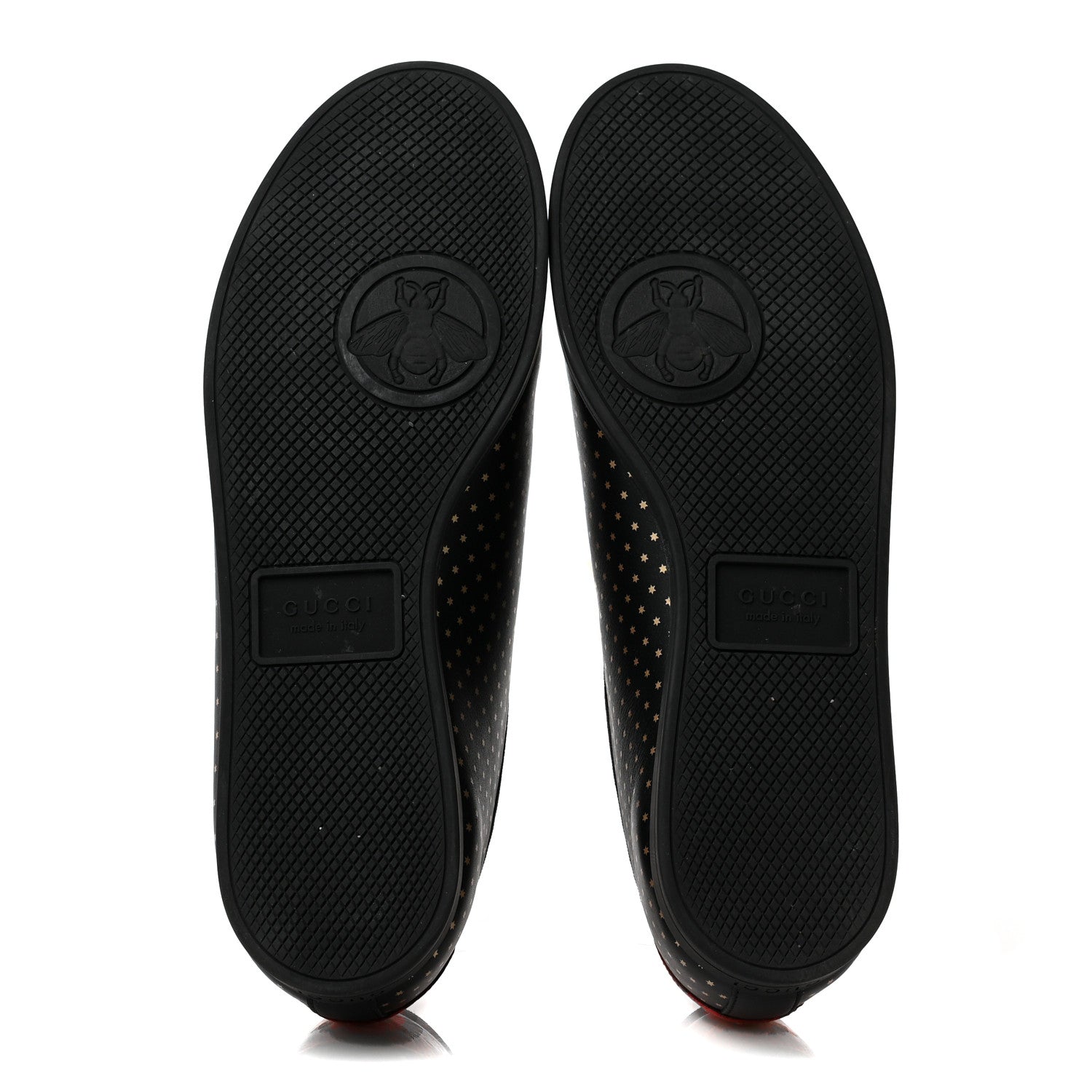 Gucci X SEGA Calfskin GUCCY Stars Mens Falacer Sneakers 9 Black 6 of 9