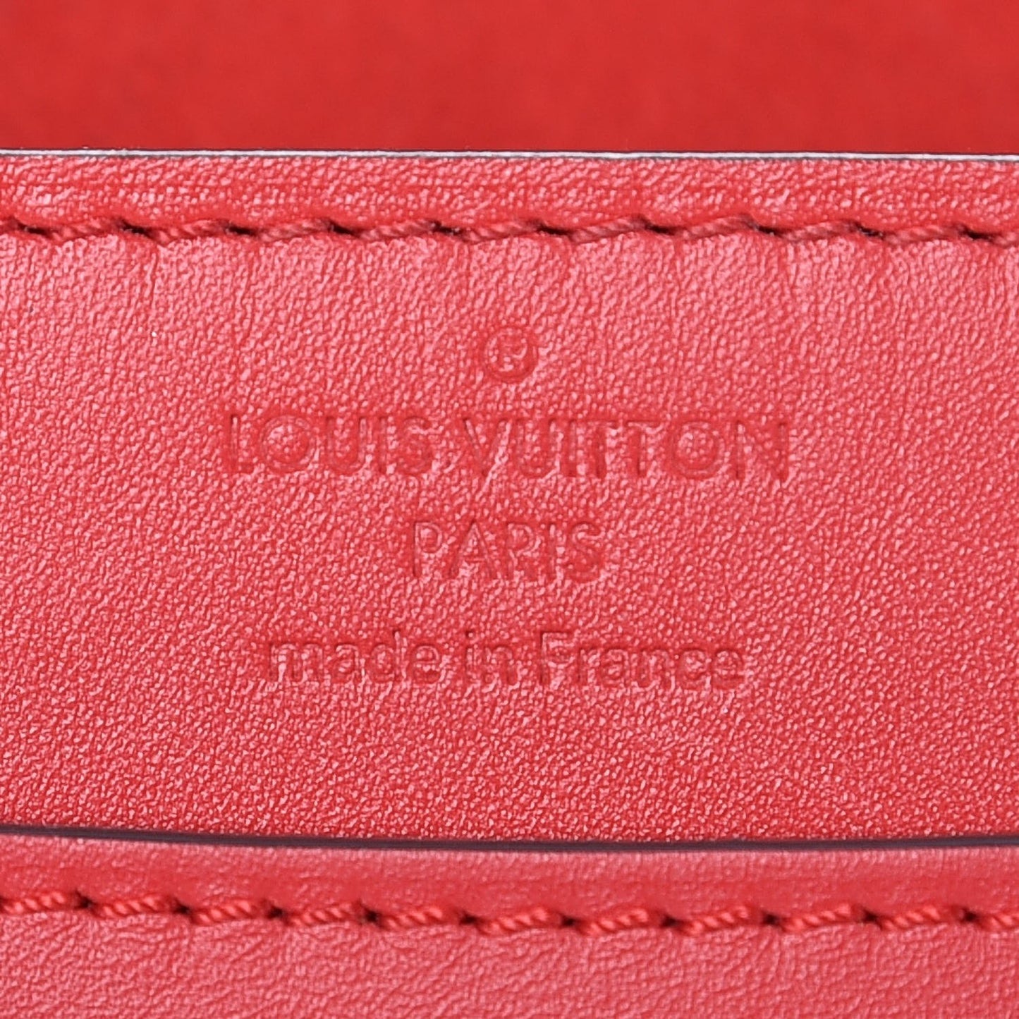 Calfskin Chain Louise MM Red