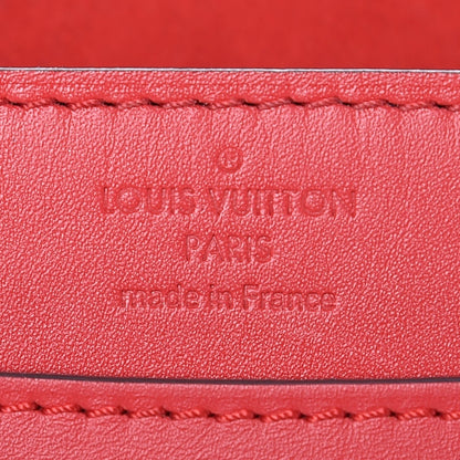 Louis Vuitton Calfskin Chain Louise MM Red 6 of 9