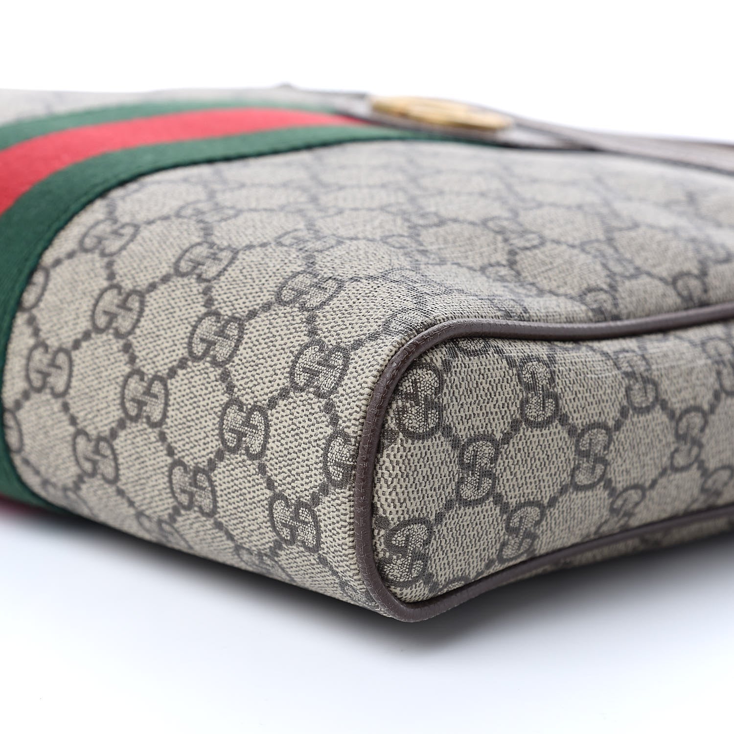 Gucci GG Supreme Monogram Web Medium Ophidia Messenger Bag Brown 9 of 9