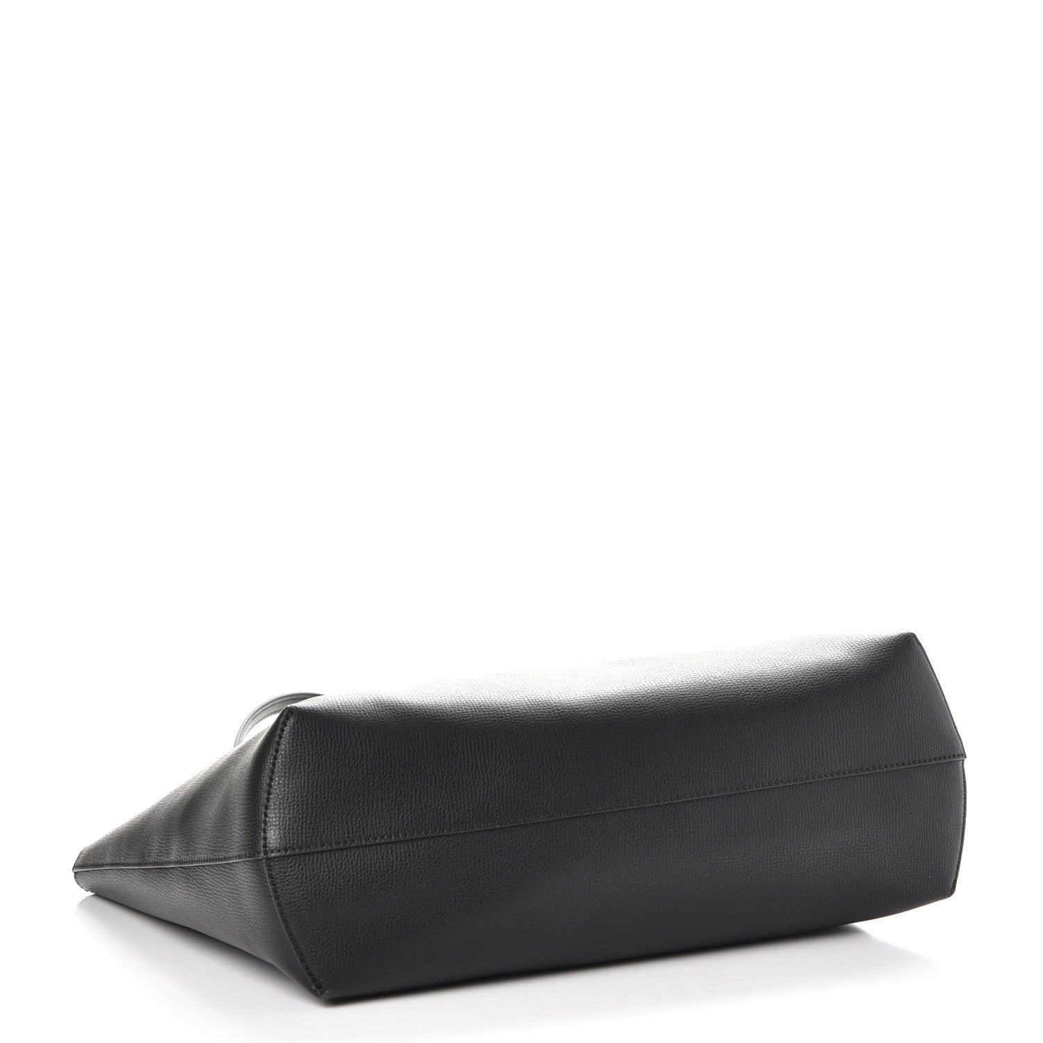 Fendi Vitello Vienna Enamel F is Fendi Shopping Tote Black Taupe 5 of 10