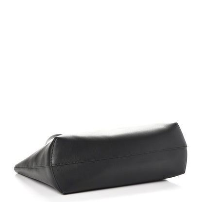 Fendi Vitello Vienna Enamel F is Fendi Shopping Tote Black Taupe 5 of 10