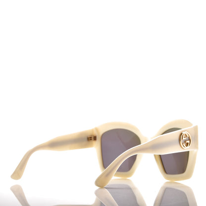 Gucci Square Frame Star Sunglasses GG 3870/S Ivory Gold 4 of 8