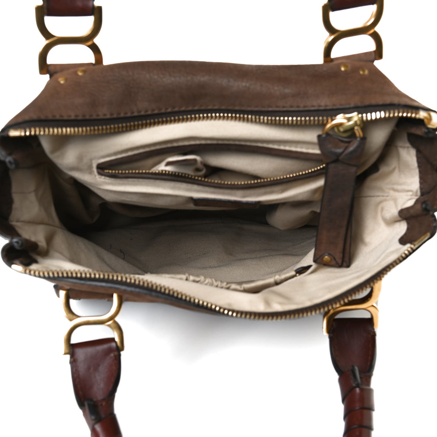 Nubuck Medium Marcie Satchel Dark Brown