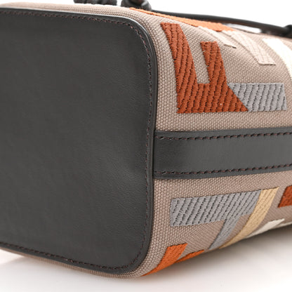 Fendi Kuban Canvas Vitello King F is Fendi FF Embroidered Mini Mon Tresor Bucket Bag Tartufo Ebano Multicolor 9 of 10