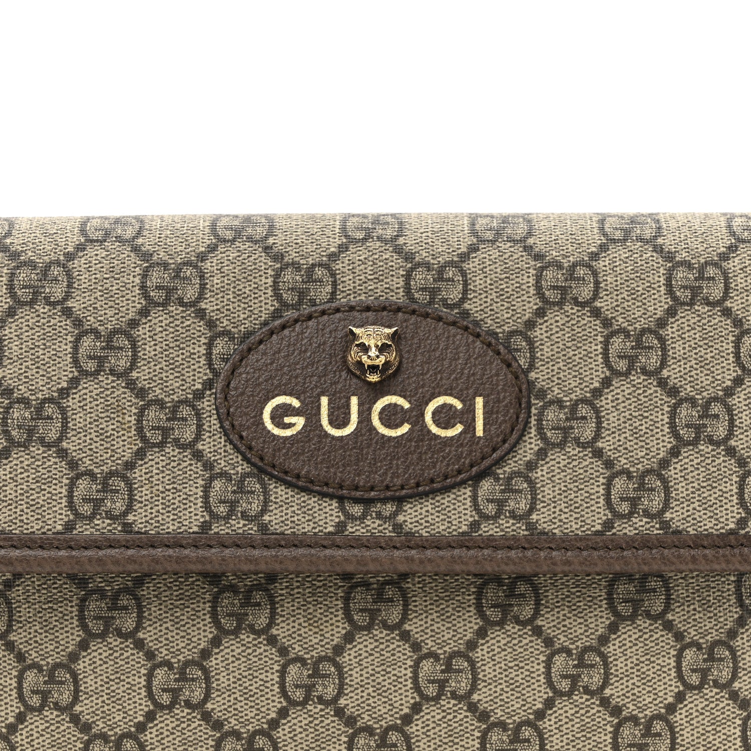 Gucci GG Supreme Monogram Neo Vintage Web Belt Bag Brown 8 of 13