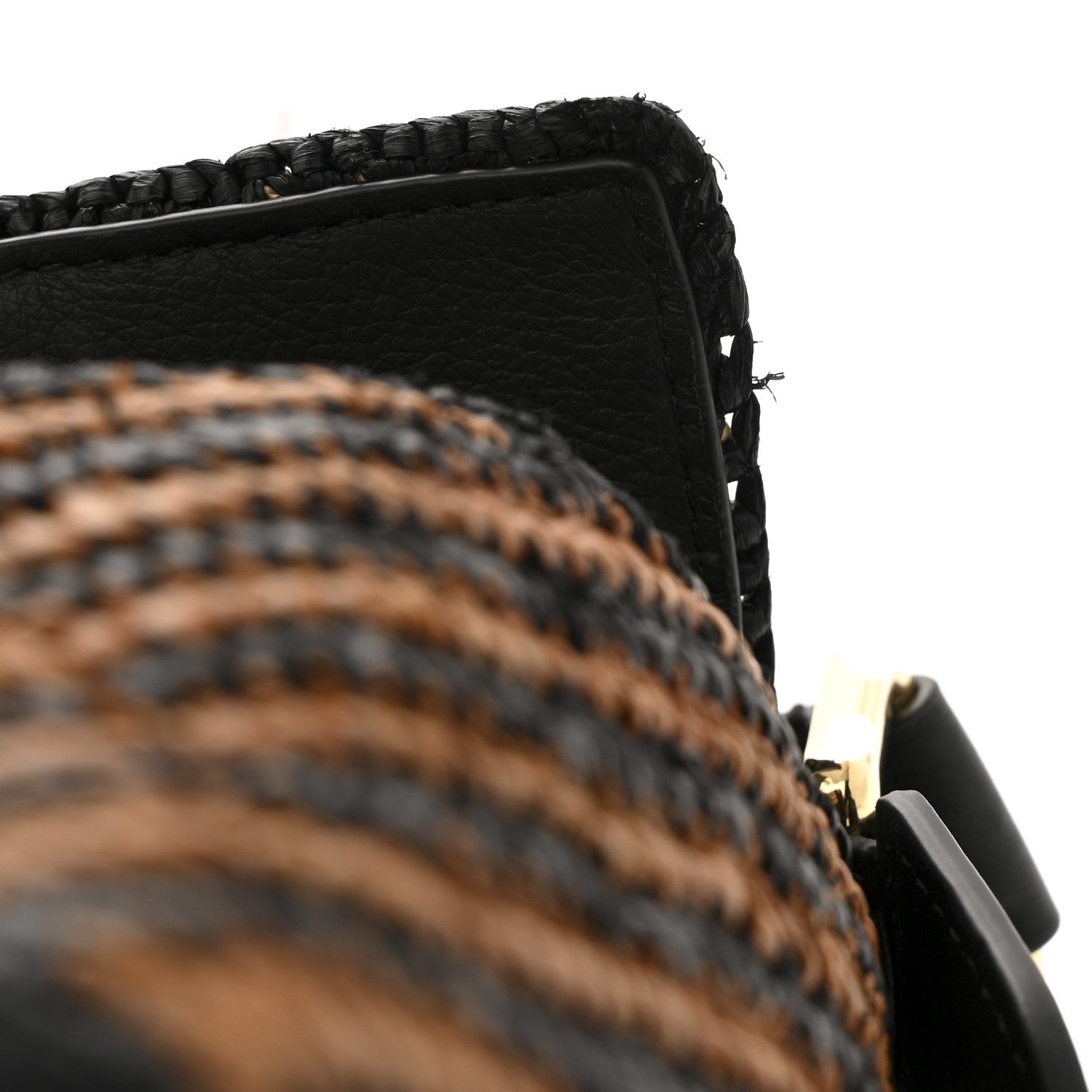 Loewe Raffia Calfskin Small Puzzle Bag Natural Honey Gold 10 of 10