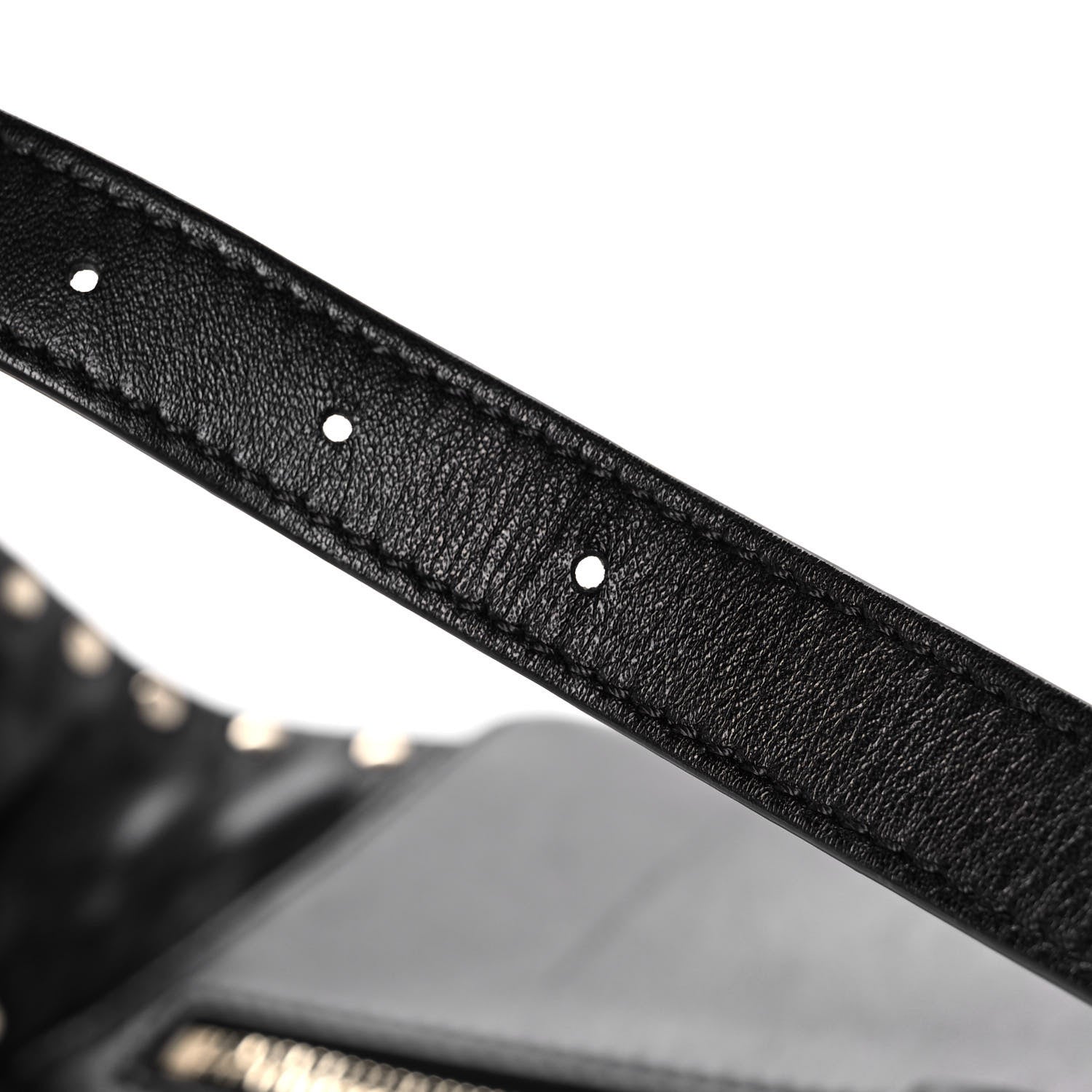 Valentino Garavani Lambskin Rockstud Spike Belt Bag 85 Black 12 of 12