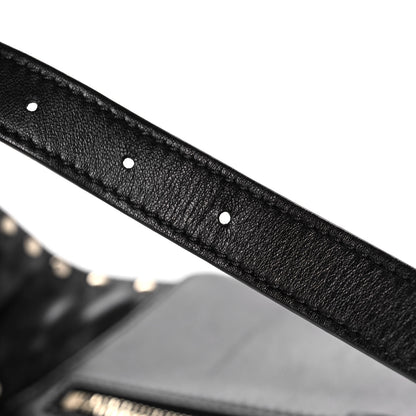 Valentino Garavani Lambskin Rockstud Spike Belt Bag 85 Black 12 of 12