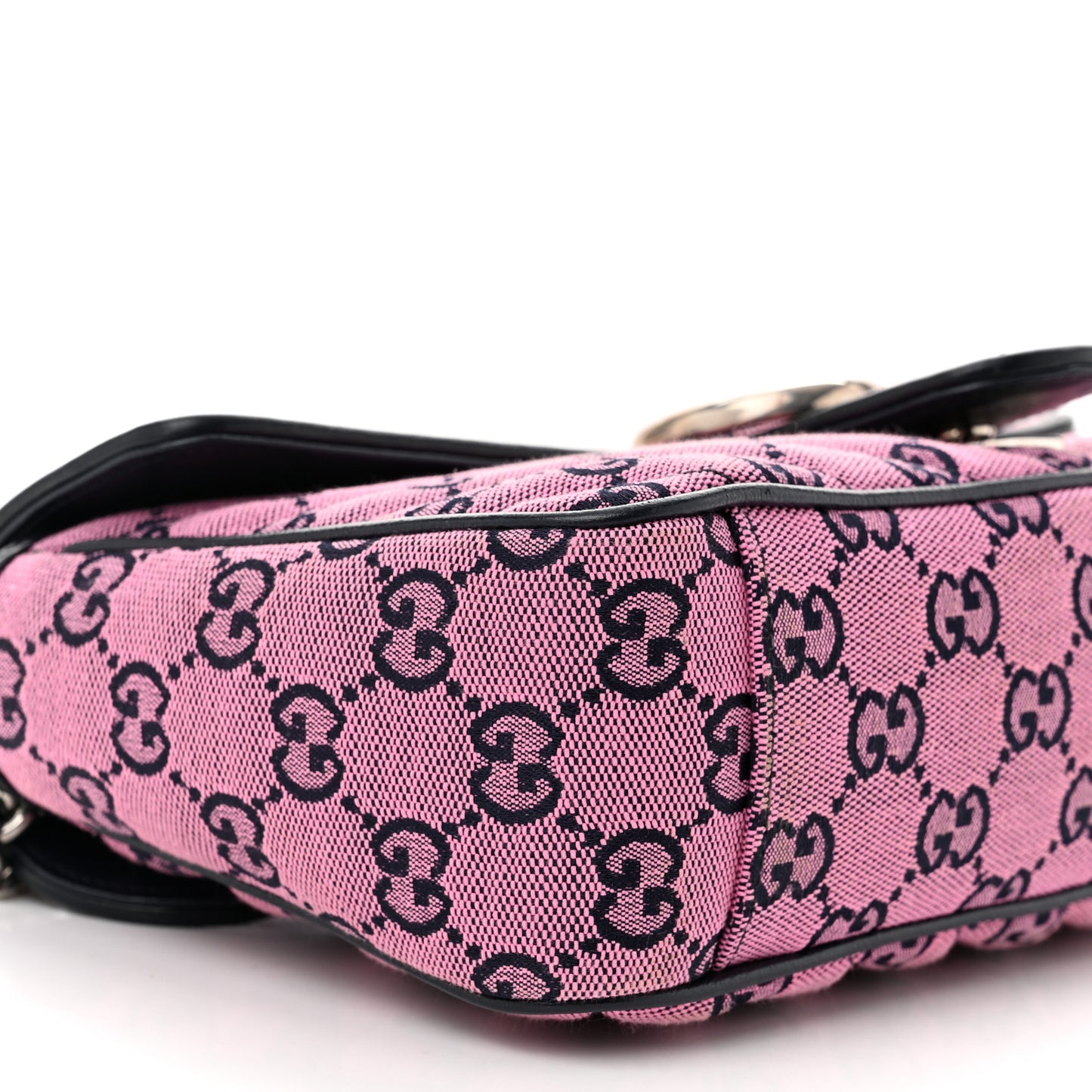 Monogram Multicolor Matelasse Diagonal Small GG Marmont Shoulder Bag Pink Blue