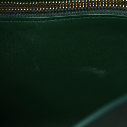 Salvatore Ferragamo Calfskin Medium Hug Soft Shoulder Bag Forest Green 10 of 11